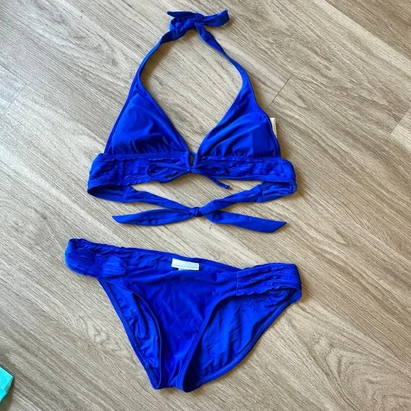 Robin Piccone Royal Blue Bikini - Picture 1 of 4